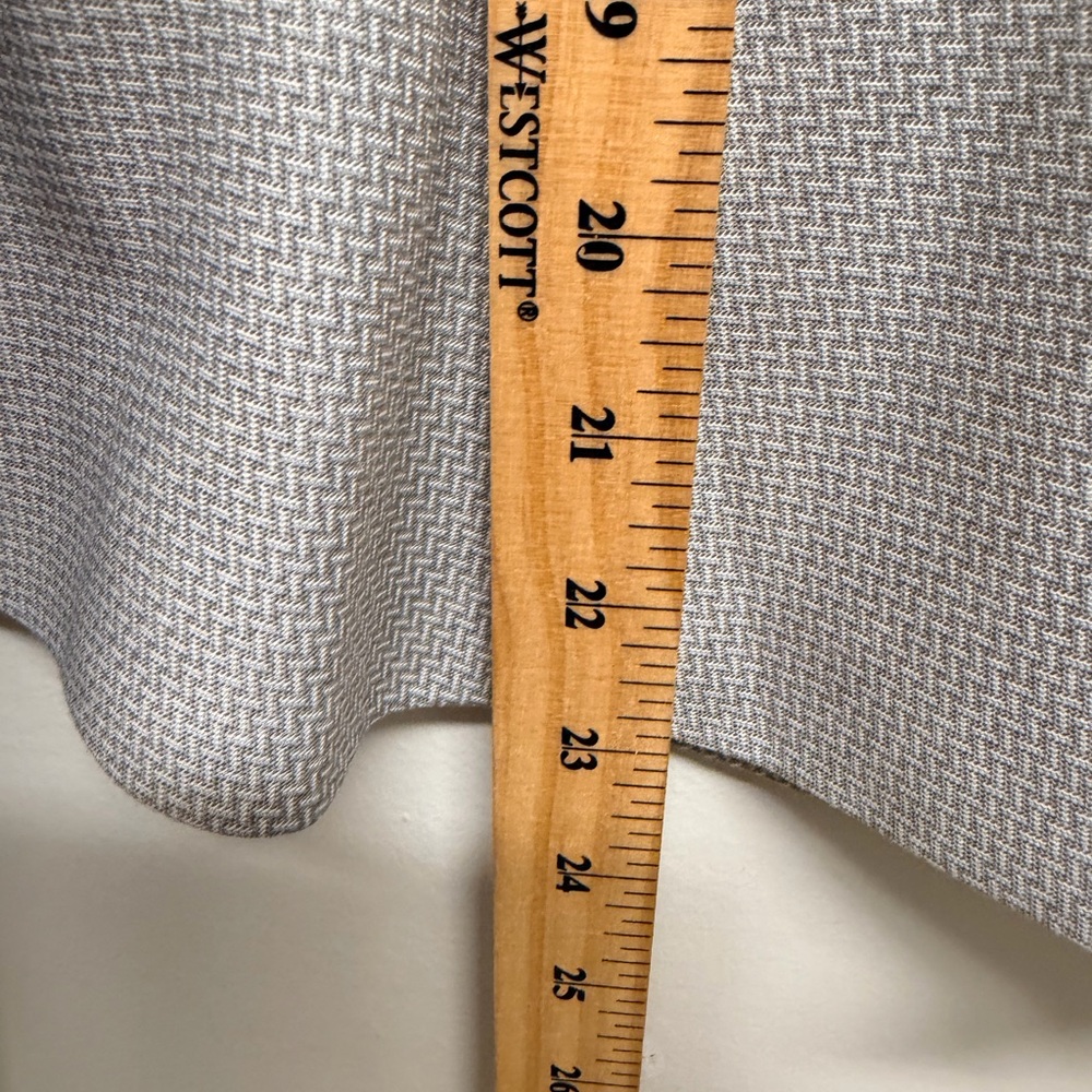 WHBM Gray Herringbone One Button Jacket Blazer Size 8 - Picture 6 of 7